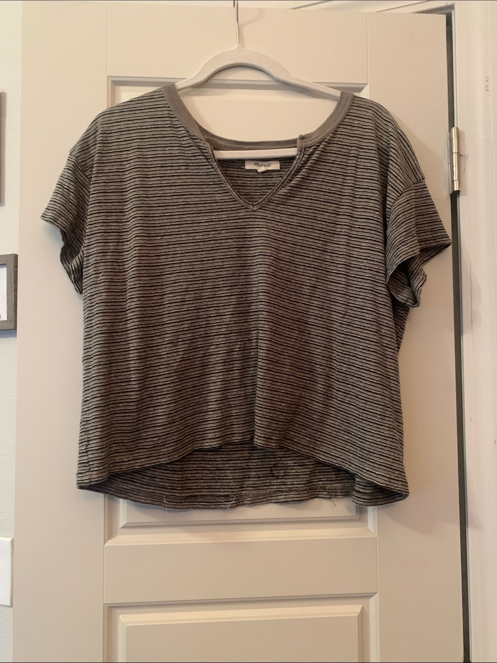 Madewell L striped T-shirt